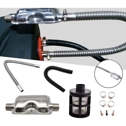 Diesel Parking Heater 24mm Exhaust Silencer Muffler + 25mm Air Filter + 2Pipe For Air Diesel Heater For Webasto Eberspache