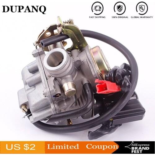 DUPANQ PD18J Carburetor 50cc 4 stroke Chinese GY6 139QMB Moped 49cc 60cc For SUNL BAJA TANK NST VIVA ATM BMS REDCAT Carburetor