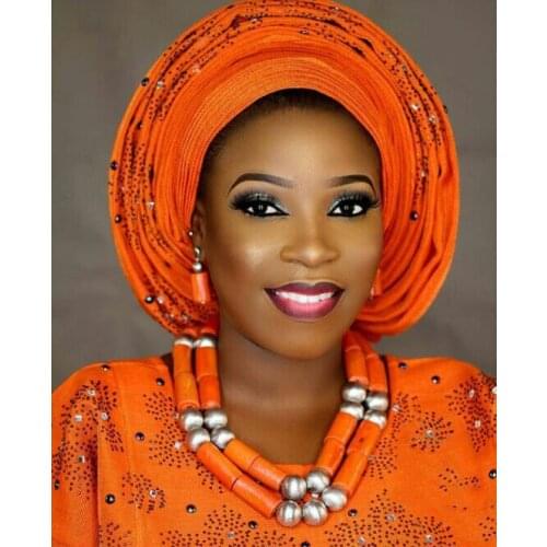 Fantastic Women Real Coral Beads Party Jewelry Set Coral and Silver African Wedding Coral Necklace Set for Brides CNR867