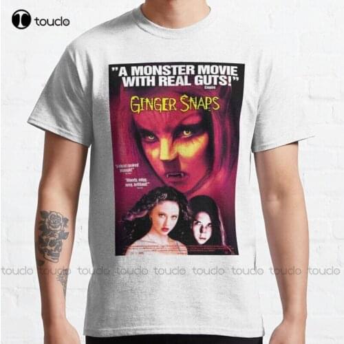 New Ginger Snaps Artwork Movie Film Cult Horror 90S Goth Halloween Classic T-Shirt Woman Shirts Cotton Tee Shirts S-5Xl
