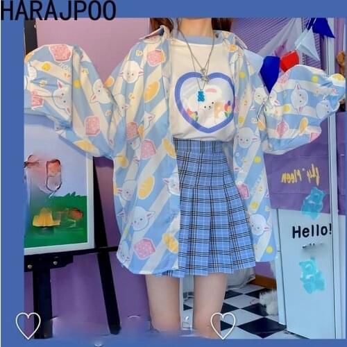 Женские рубашки в полоску Harajpoo China At AliExpress
