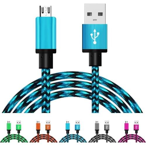 Micro USB Charger Data Cable S4 S5 S6 Note2 for HTC 5 Colors Power Cords Mobile Phone Accessories
