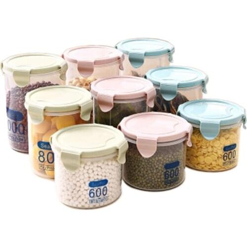 Storage box storage food dry goods sealed can household plastic container cereal container kitchen jars food container