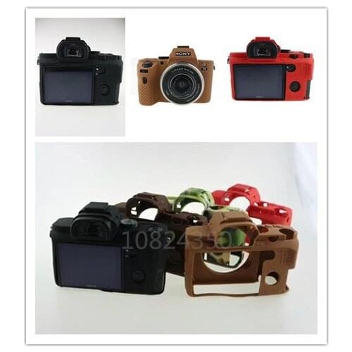 Nice Soft Camera Video Bag For Sony A7II A7R2 A7 mark 2 A7 II Silicone Case Rubber Body Cover Skin leather Camera Bag