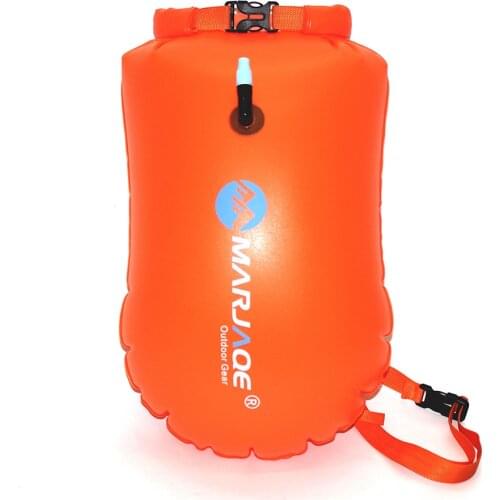 MARJAQE Inflatable floating bag outdoor portable waterproof bag storage swimming bag spot thick PVC 20L