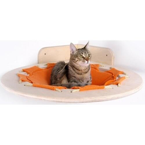 Wall-mounted Cat Wall Solid Wood Cat Springboard Jumping Platform Climbing Frame Pine Wall Corner Cat Litter Pet Supplies