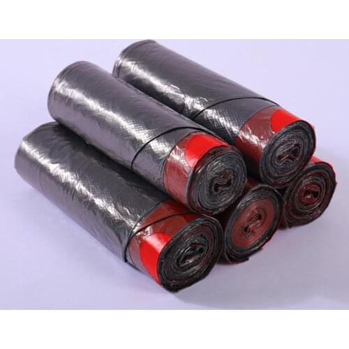 1 Roll Disposable Large Garbage Bag Home Kitchen Drawstring Trash Rubbish Pouch Convenient Environmental Waste Bags Storage