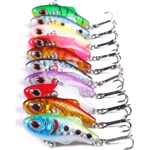 10pc Sinking Mini VIB Fishing Lure 3.5cm 5g Vibration Artificial Baits Winter ice fishing Wobblers Bass Crankbait Fishing Tackle