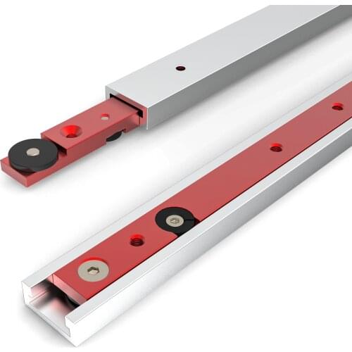 Durable T Tracks Hardware Red Purple Woodworking T Slot Slider Practical Pusher Modification Metal Miter Tool Bar Limit