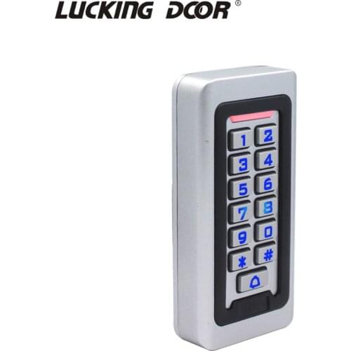 Door Access Control System Backlight RFID wiegand 26/34 IP68 Waterproof Metal Keypad Proximity Card Standalone With 2000 Users