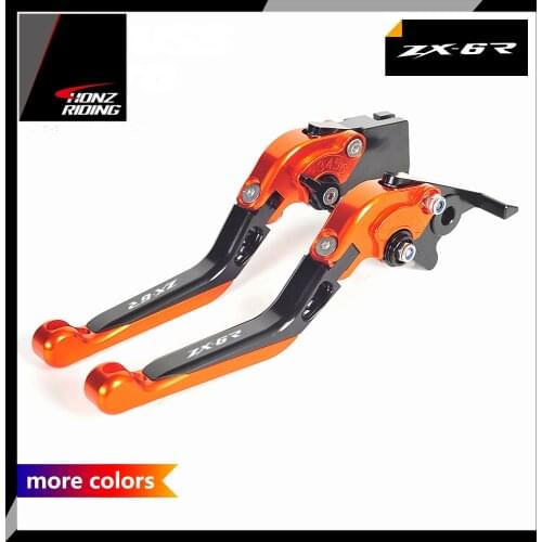 For Kawasaki ZX-6R ZX6R 636 2007-2016 Motorycle Foldable Brake Clutch Lever