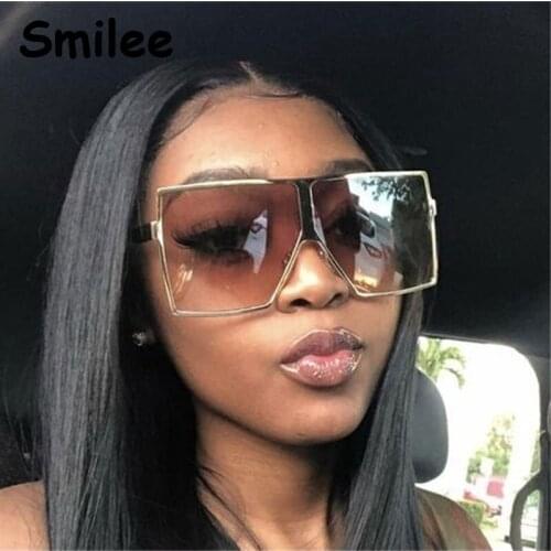 Oversized Square Women Sun Glasses 2020 luxury Eyewear Eyeglasses Alloy Frame Mirror Lens UV400 Shade Fashion Driving New