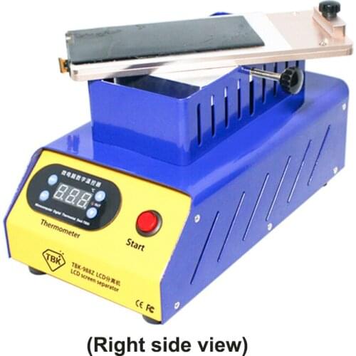 Rotating in frame separator and clean glue machine adjustable heating lcd separate glass oca glue remover