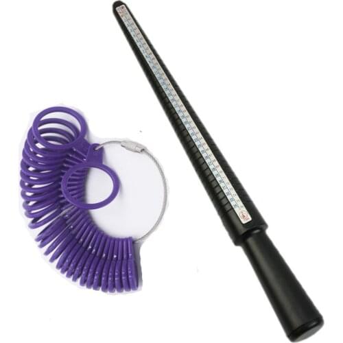 Jewellery Tools Ring Size Mandrel Stick Finger Gauge Ring Sizer Measuring Jewelry Tool Set Ring Size Fashion Jewellery Tools