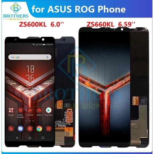 LCD Screen For Asus ROG Phone I ZS600KL Phone II ZS660KL ZS661KL ROG 3 LCD Display Touch Screen Digitizer LCD Assembly Parts