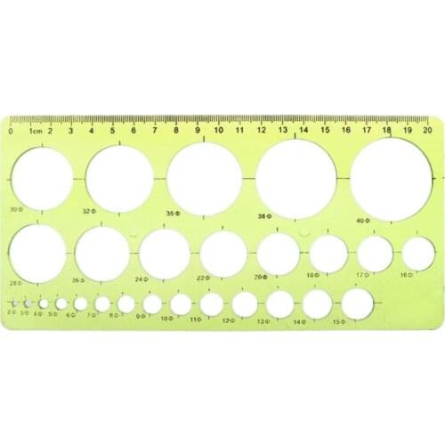 1PC Plastic Circles Geometric Template Ruler Stencil Drawing Tool Stationery for student