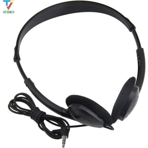 100pcs Economical Stereo Headphones 3.5mm Disposable Headset for Cellphone Tablet Computer MP4 for Gyms,hospital ,library,school