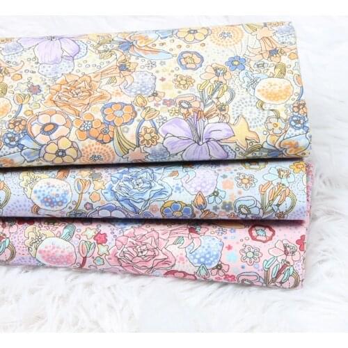 45*110cm Cotton Fabric Small Flower Printed Fabric Hand Diy Mouth Gold Bag Sewing Quilting Fabrics For Patchwork Needlework