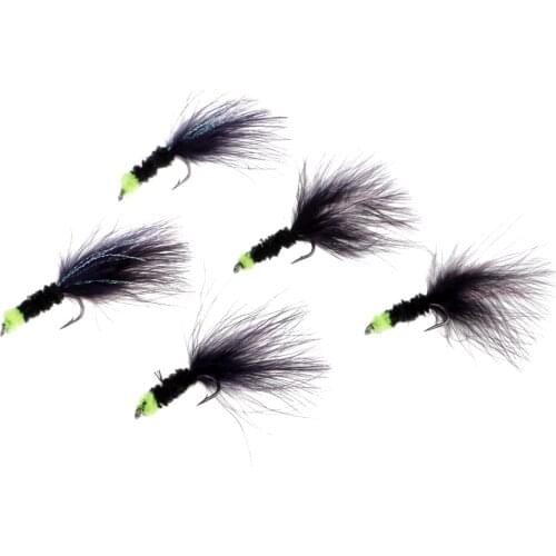5 Pieces Fishing Flies Egg Sucking Leach Artificial Baits Fishing Lure Streamer Lure