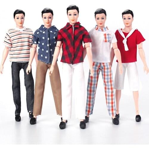 Ken the Boyfriend Ken Clothes Handmade Daily Outfit Dress Doll Accessories For Barbie Ken Doll Play House Dressing Up Kids Toy