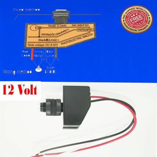 Automatic Dusk to Dawn Garden Light Sensor Timer for 12V Garden Lights Sunset