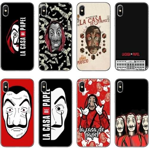 Money Heist House Paper Transparent Phone Case For iPhone 12 11 Pro Max Mini XS Max XR X 8 7 Plus 6 6S Plus 5 5S SE 2020