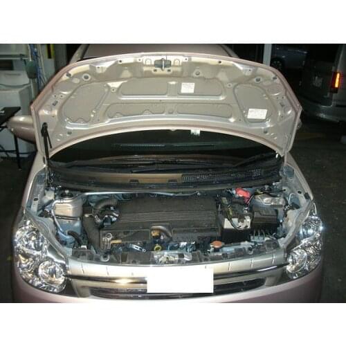 For 2006-2013 Daihatsu Mira custom L275S hatchback Front Hood Bonnet Gas Struts Lift Support Shock Damper Carbon Fiber