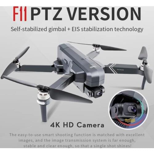 F11 PRO 2.4GHz 4K HD Camera RC WIFI FPV GPS 2-Axis Gimbal Remote Control Drone Folding Unmanned Aerial Vehicle