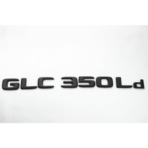 Emblem Badge Matt Black Decal Trunk Rear ABS for Mercedes Benz GLC350Ld GLC350Le GLC350L GLC300Le GLC300Ld Car Sticker