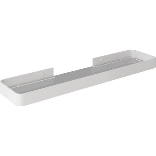 HOT-Space Aluminum Wall Shelf Bathroom Storage Rack White Glass Kitchen Storage Rack