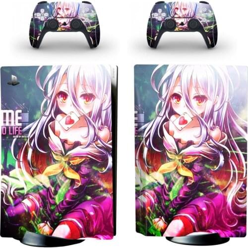 No Game No Life PS5 Standard Disc Edition Skin Sticker Decal Cover for PlayStation 5 Console & Controller PS5 Skin Sticker Vinyl
