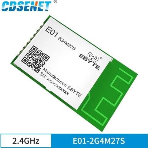 NRF24L01P 2.4GHz RF Module SPI 27dBm Long Distance Transmitter CDSENET E01-2G4M27S PCB Antenna Wireless Transceiver and Receiver