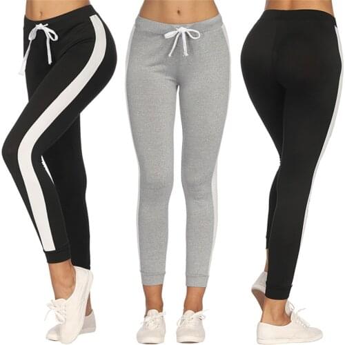 Slim Sports Pants Women Sweatpants Casual Jogger Dance Sport Pants Skinny Tracksuit Casual Streetwear Trouser брюки женские