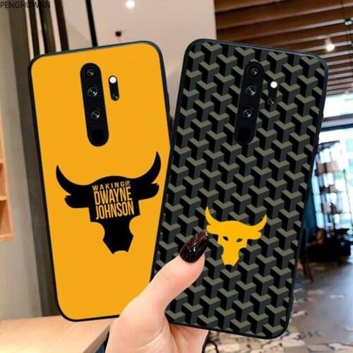 PENGHUWAN the rock dwayne Phone Case for Redmi Note 9 8 8T 8A 7 6 6A Go Pro Max Redmi 9 K20 K30 Pro