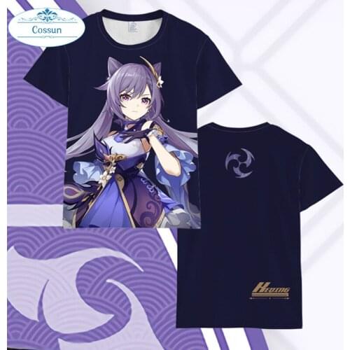 Casual Game Genshin Impact 3D T Shirt Men Women Lumine Jean Cosplay Short Sleeve T-shirts Unisex women men couple graphic shirt