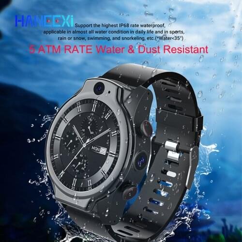 1.6 full touch screen smart watch 64GB ROM dual camera IP68 waterproof rating swimming wearable face unlock 4G call smartwatch