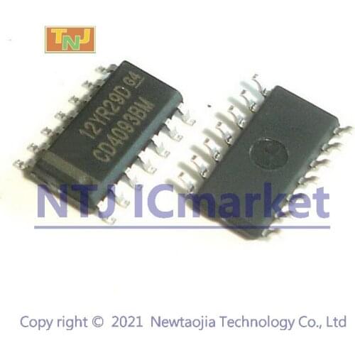 50 PCS CD4093BM SOP-14 CD4093 4093 SMD CMOS QUAD 2-INPUT NAND SCHMITT TRIGGERS IC CHIP