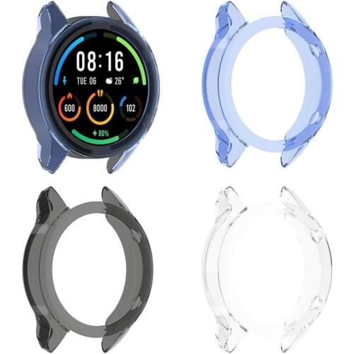 Ultra-Slim Soft TPU Watch Case Skin Shell Protective Cover Sleeve for-Xiaomi Mi Watch Lite Global Version for Glass Film Screen