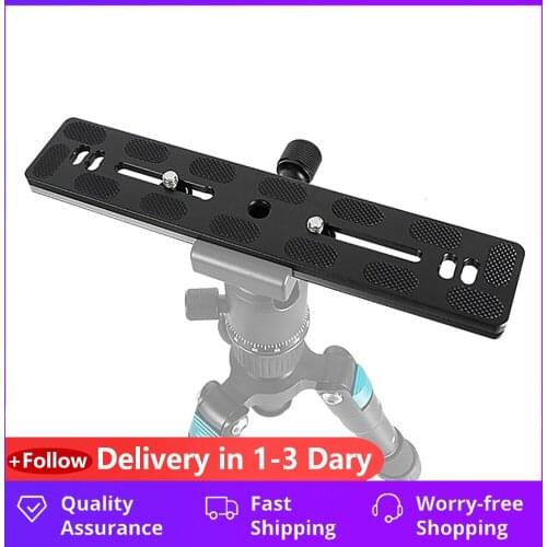 1/4inch Screw Universal Metal Mount PU200 DSLR Camera Quick Release Plate with Screw Adapter for Tripod Ball Head