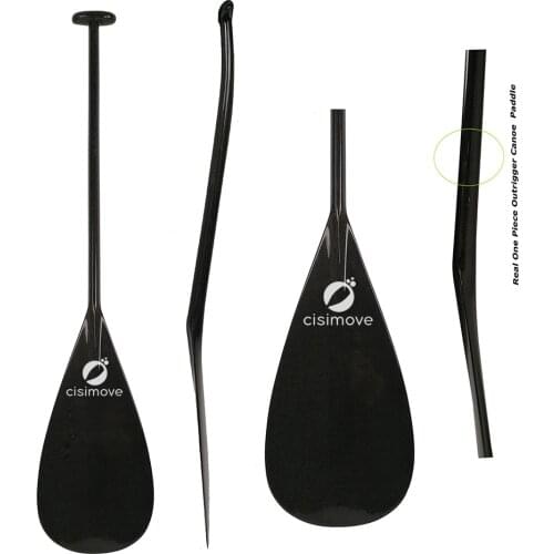OC Paddle Without Connection Carbon Fiber Bend Shaft Outrigger Canoe Paddle