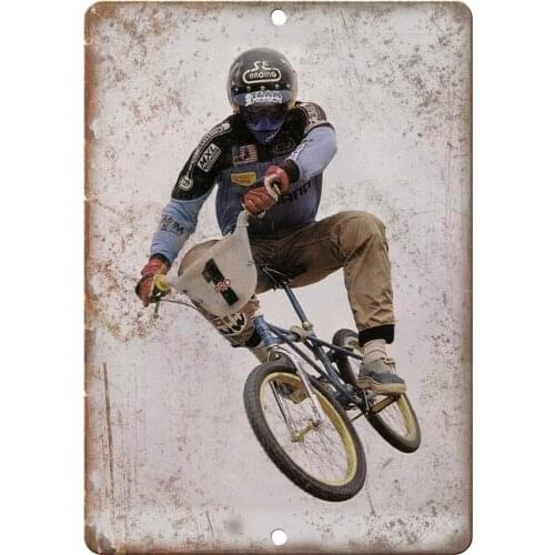 Vintage BMX SE Racing Ad Vans Shoes 10" x 7" Reproduction Metal Sign B09