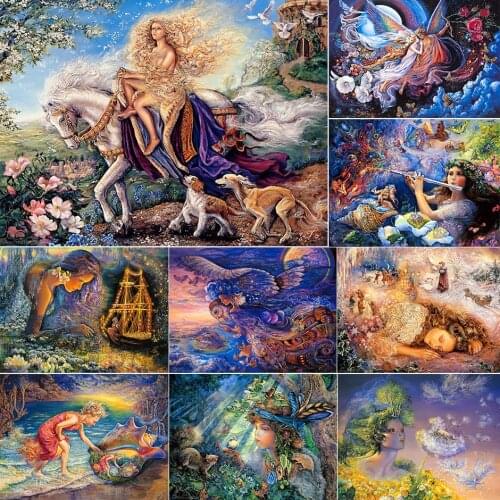 XUEQIXIAOZU Square 5D Diamond Painting Abstract Art Character Animal Figure Full Circle Rhinestone Mosaic Kit Diamond Embroidery