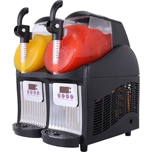 Double tank Slush machine Ice cream maker Snow melting machine Commercial Smoothies granita machine Ice Slusher 220V 110V 2.5L*2