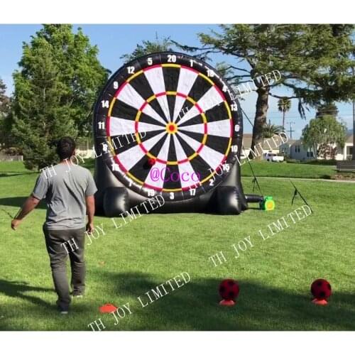 Free air ship to door!4m-13ft high Giant Inflatable Football Darts Board Soccer Darts Golf Darts Sport Game
