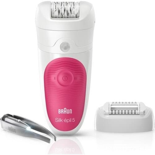 HERSEYSTORE Braun Silk-épil 5 5531 Wet & Dry Wireless Epilator / Epilation with 3 extras