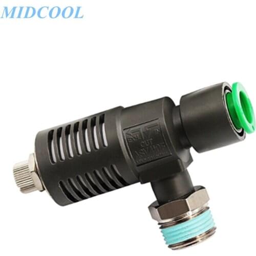 Quick Exhaust Throttle Valve Pneumatic ASV ASV310F-01-06S/08S ASV310F-02-06S/08S ASV410F-01-08S/10S ASV410F-02-08S/10S ASV510