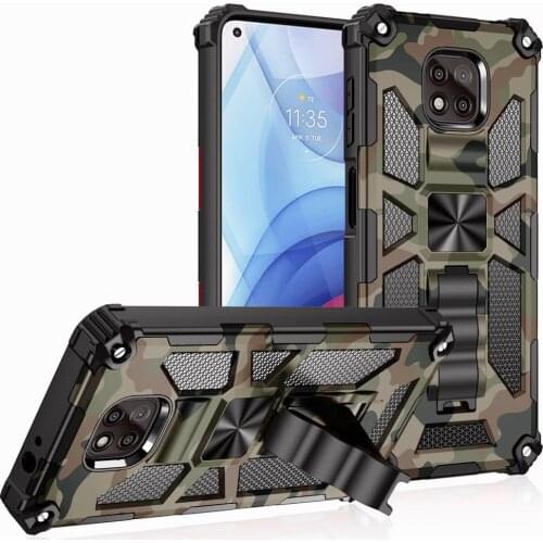 Phone Capa for Motorola Moto G Power 2021 Case for Moto G Power 2021 Case Camouflage Magnetic Car Holder Armor Back Cover