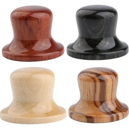 Dopro Wooden Knobs Bell Knobs Wooden Control Knobs Guitar Bass Top Hat Knobs Various Zebra/Maple/Bubinga/Compressed Wood