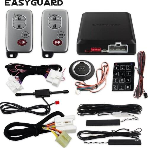 EASYGUARD plug and play CAN BUS kit fit for toyota keyless start stop pke car security system remote start kit for easy install