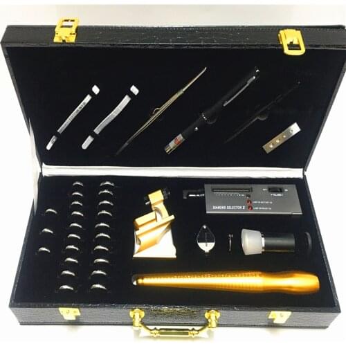 Ring sizer Diamond Inscription Loupe Magnifier for Gems Jeweler Viewer Diamond Tester Gemstone Selector with box